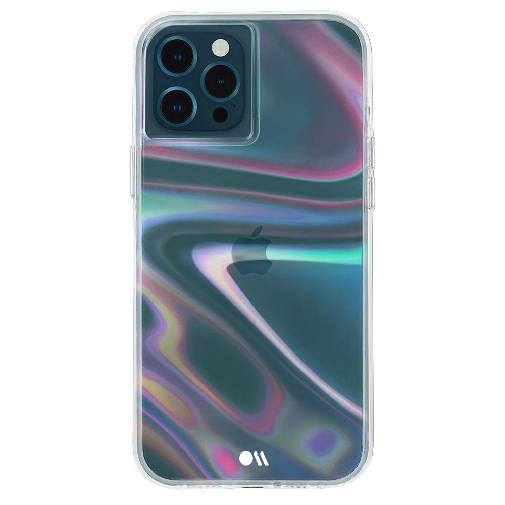 Case Mate   Soap Bubble   Case For Iphone 12 And Iphone 12 Pro (5G)   10 Ft Drop Protection   6.1 Inch   Iridescent Swirl