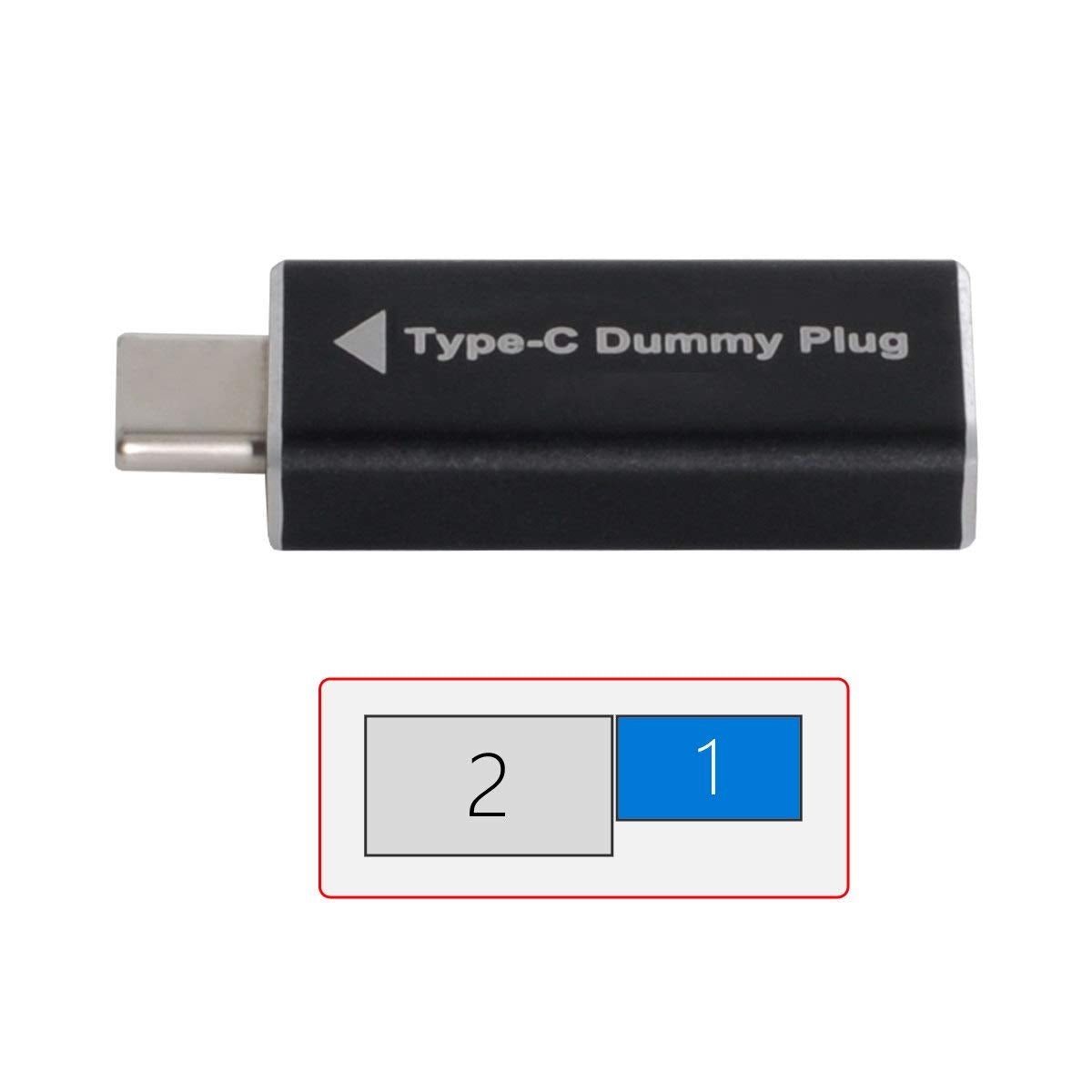Chenyang Usb-C Display Adapter, Cy Usb-C Dummy Plug Virtual Display Emulator, 1920X1080P@60Hz, Compatible With Desktop, Laptop,