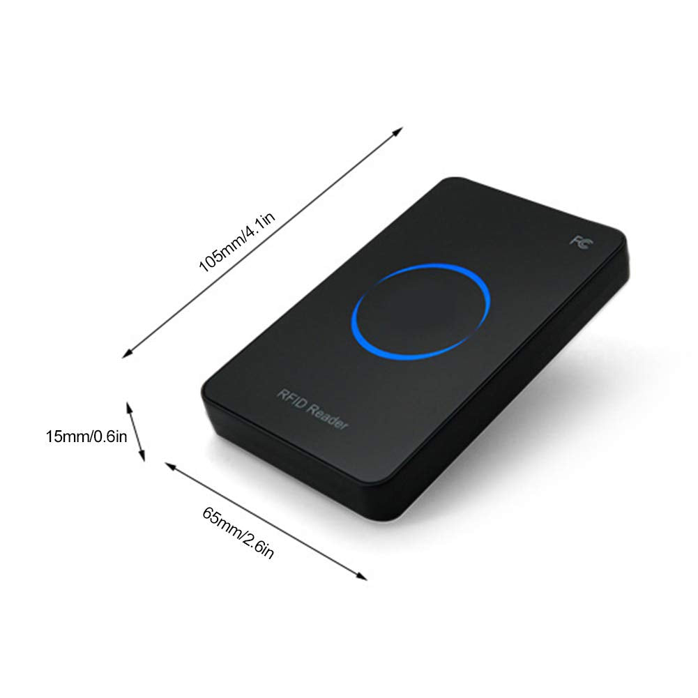 Archuu Rf Uhf Rfid Card Reader Writer, 915Mhz Rfid Reader Writer With Led Display, Smart Contactless Usb Interface, Card Duplica