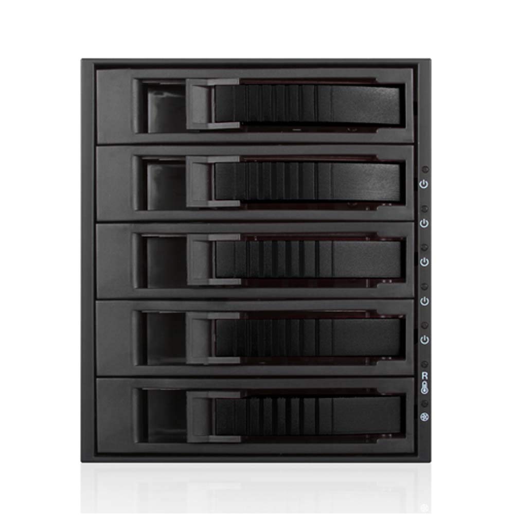 I Star Bpu 350Hd Black 3X 5.25 To 5X 3.5 2.5'' 12Gb/S Hdd Ssd Hot Swap Rack