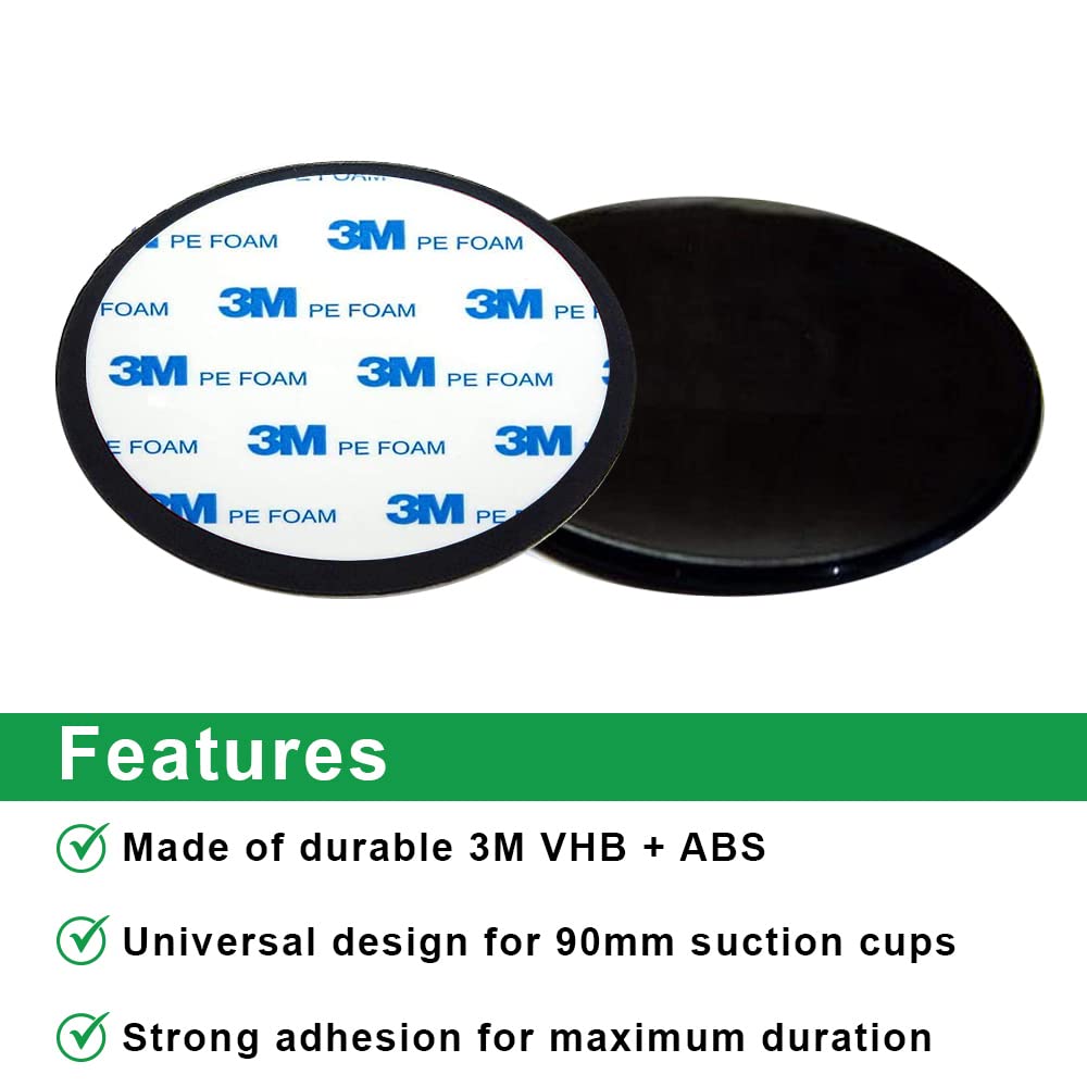 Ramtech 90Mm Dashboard 3M Adhesive Pad Mounting Disk - Thumbnail 3