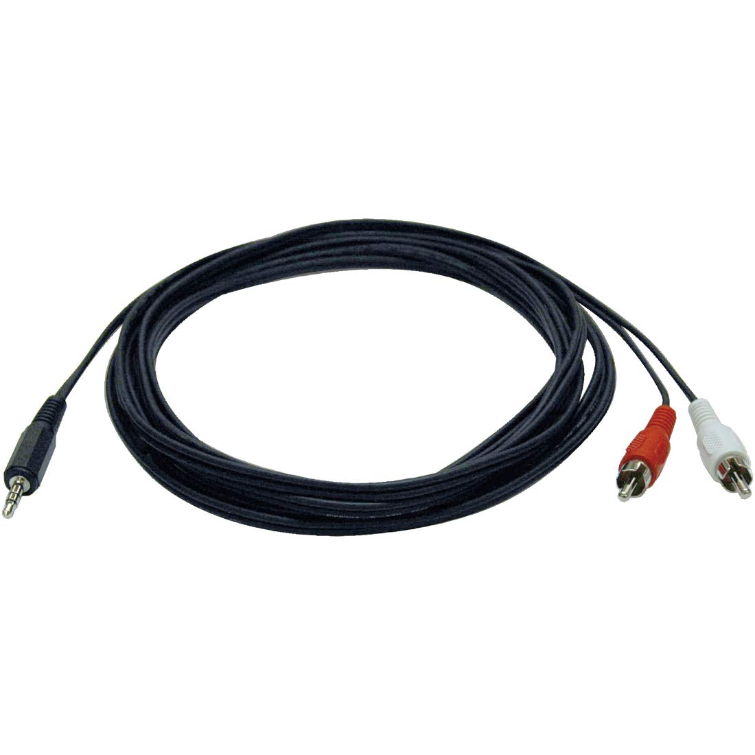 Tripp Lite 3.5Mm Mini Stereo To Two Rca Audio Y Splitter Adapter Cable (3.5Mm M To 2X Rca M), 12 Ft.(P314 012)