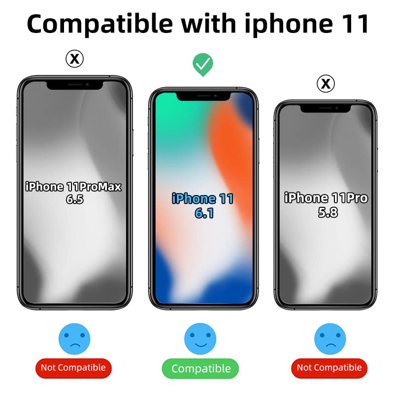 Gyizho Strong Magnetic Clear For Iphone 11 Case [Compatible With Magsafe] [Military Grade Drop Tested] Shockproof Protective Sli