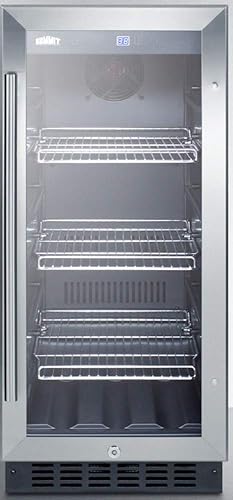 Summit Scr1536Bgcss Undercounter Beverage Refrigeration, Glassstainless Steel