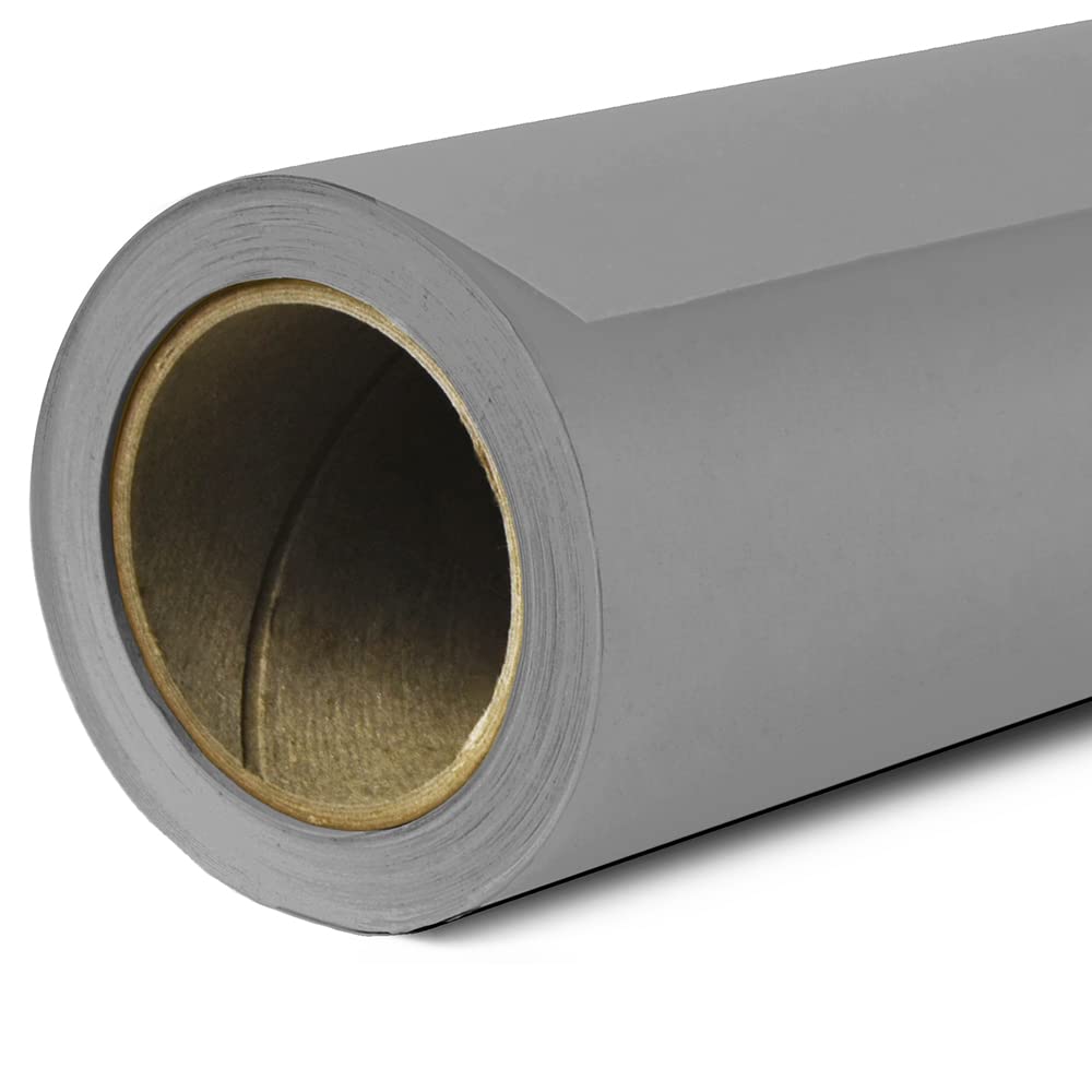 Savage Seamless Paper Photography Backdrop   Color #56 Fashion Gray, Size 26 Inches Wide X 36 Feet Long, Backdrop For Tabletop Product Photography And Crafting   Made In Usa