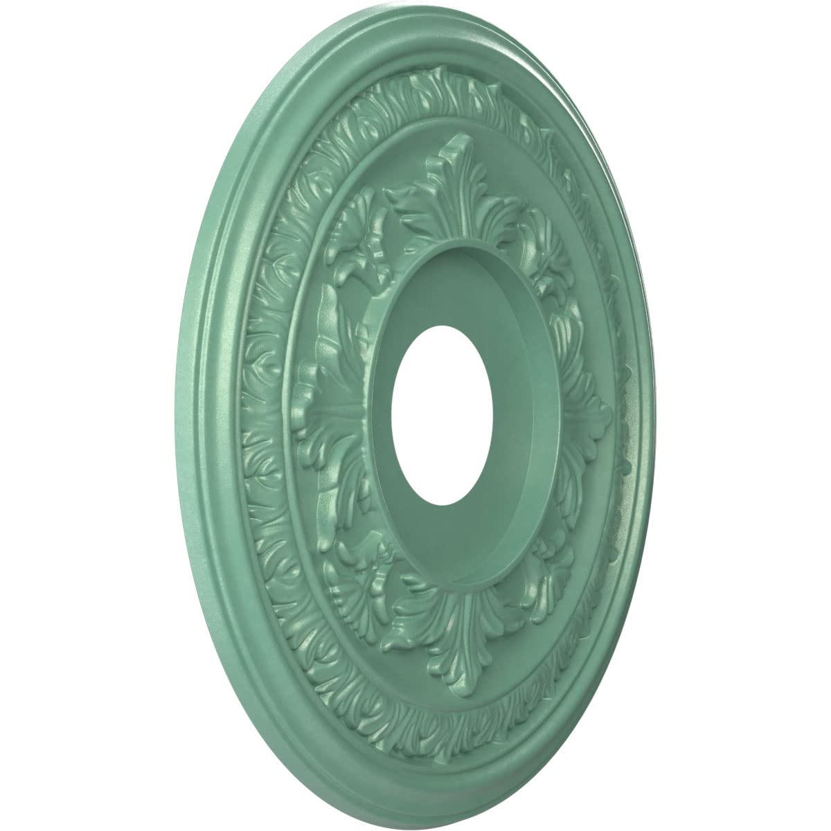 Ekena Millwork Cmp16Bafsm Baltimore Thermoformed Pvc Ceiling Medallion (Fits Canopies Up To 6 1/2), 16Od X 3 1/2Id X 1P, Univers