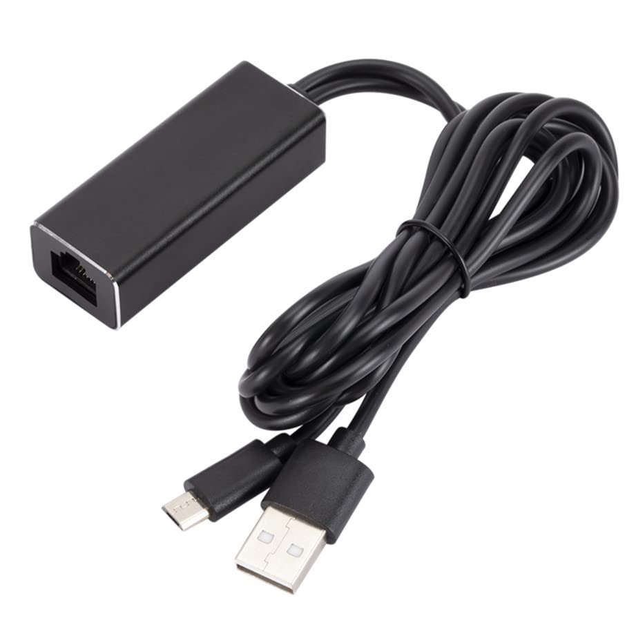 Vizgiz Fire Tv Stick Ethernet Adapter Micro Usb To Rj45 Network Lan Port Converter Card With 3Ft Usb Power Supply Cable For Tv S