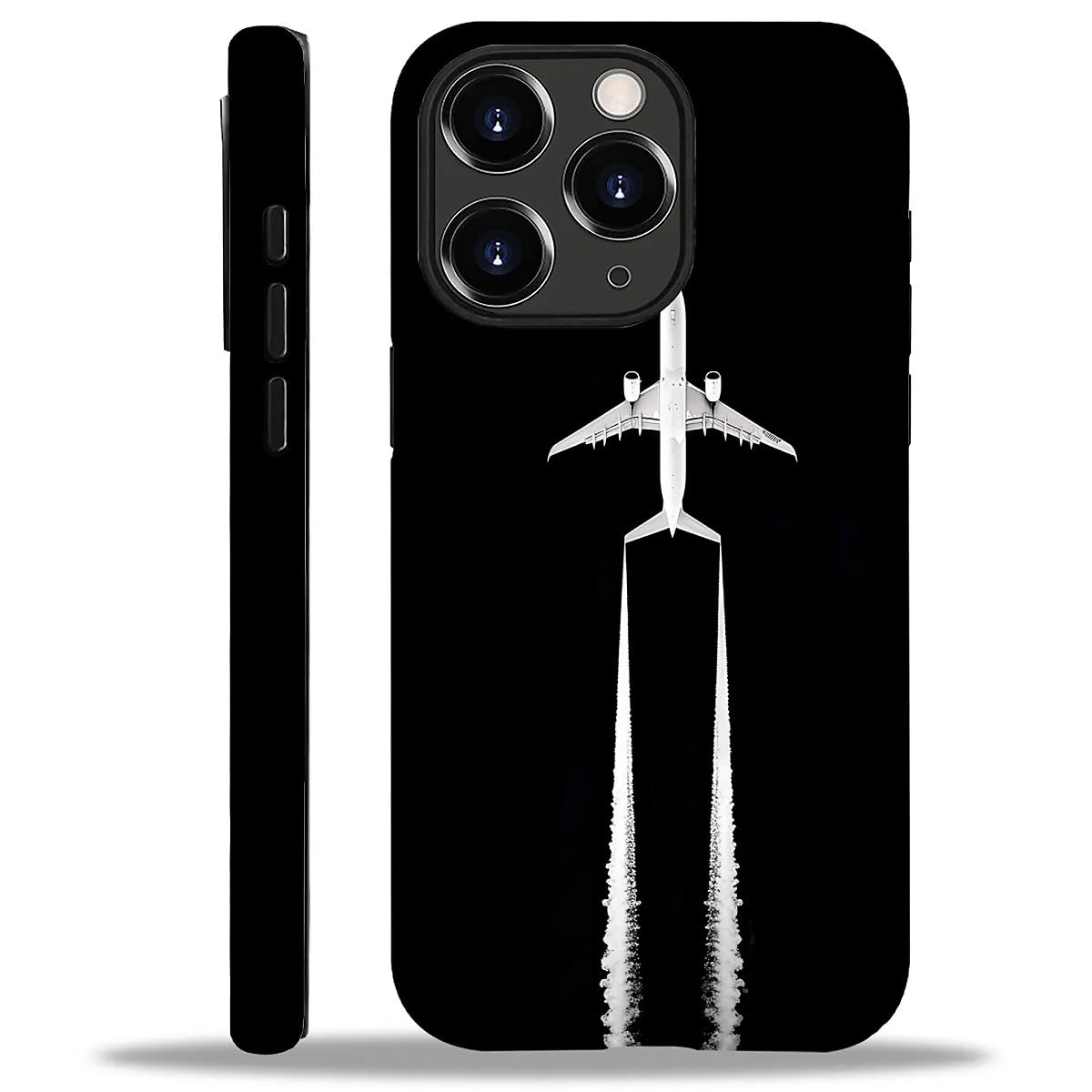 WANKBLC Compatible with iPhone 11 Pro Max Matte Case, Airplane Pilot Plane Aviation Pattern for Girl Full Body Design Soft Silic