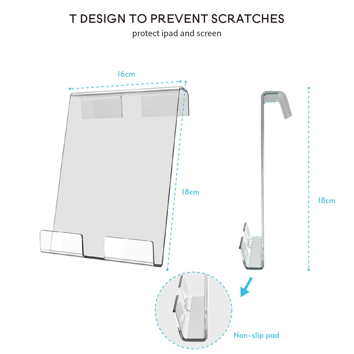 Doubleplus Tablet Holder Compatible With Peloton Bike & Bike Plus & Tread & Row, Holder For Ipad, Tablet Stand, Compatible With