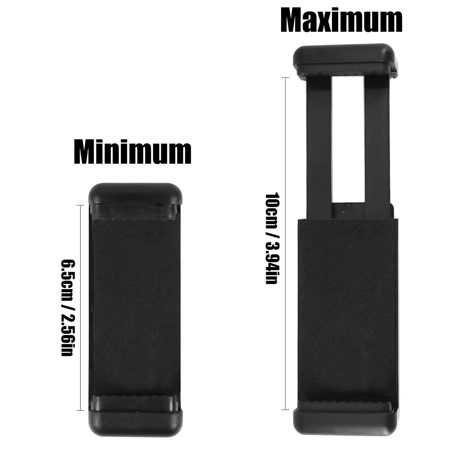 Praqecz Universal Cell Phone Tripod Mount Adapter, Phone Holder Clip Connector Head Used For Monopod Selfie Stick Travel Mini Fl