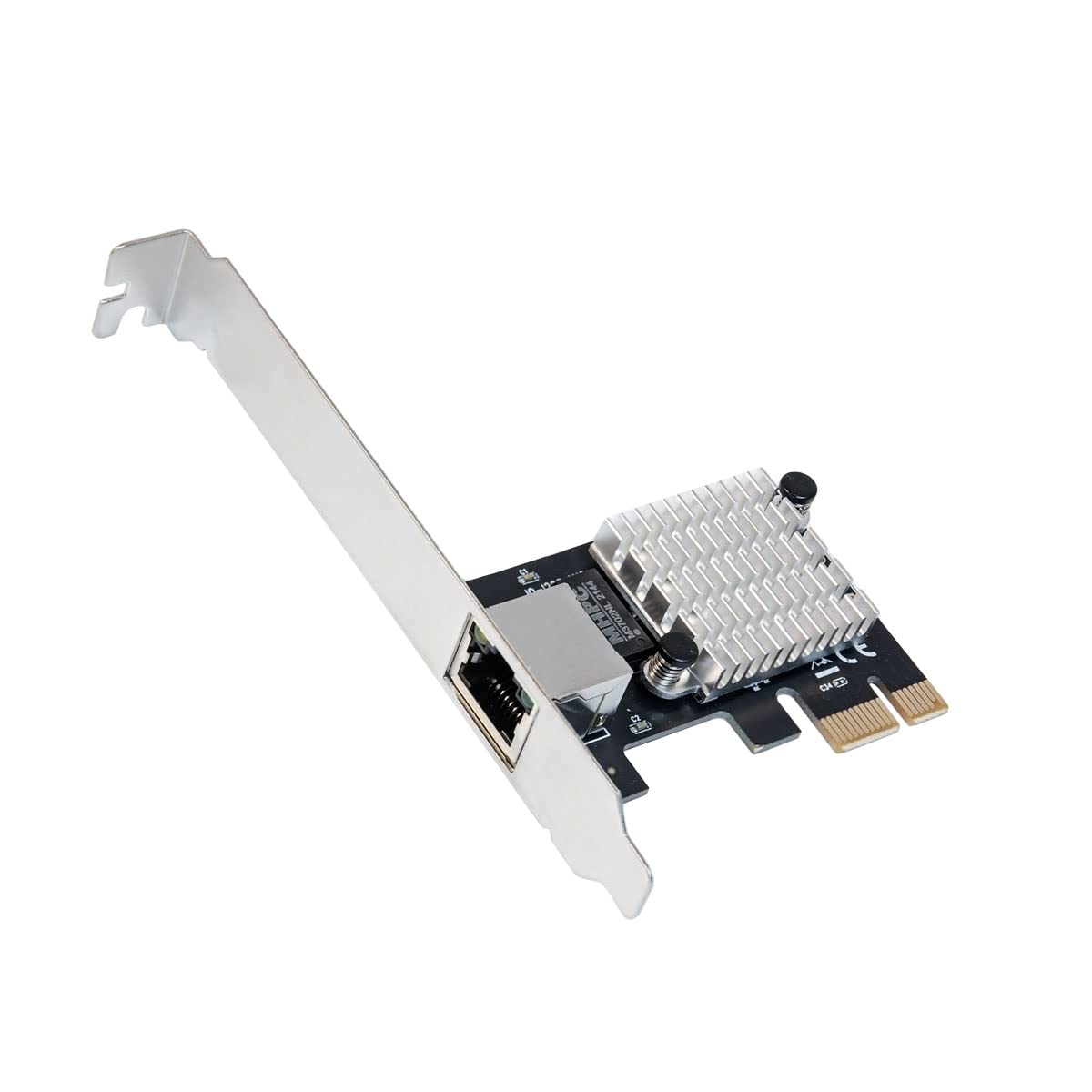 Io Crest 2.5 Gigabit Ethernet Pci Express Pci E Network Interface Card 10/100/1000/25000 Mbps Rj45 Lan Intel I225 Chipset, Black