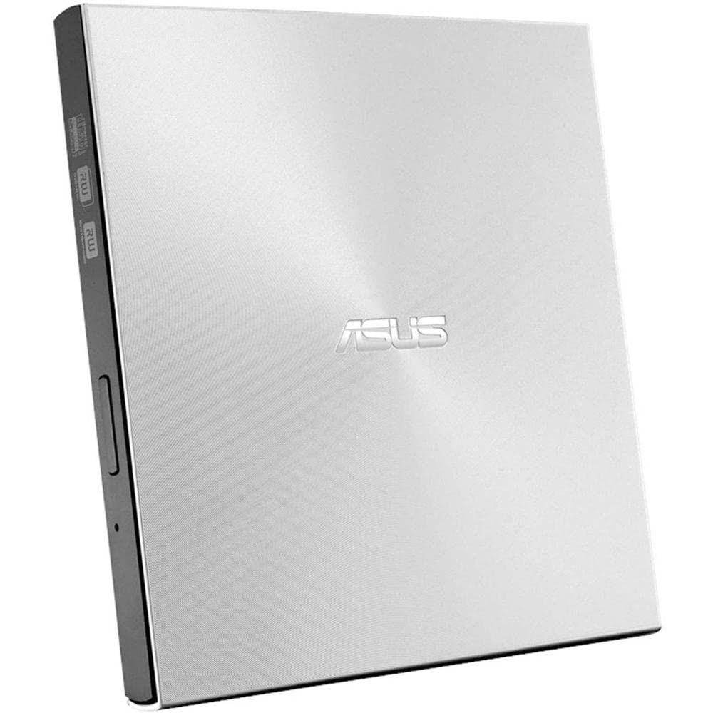 Asus Zendrive Silver 13Mm External 8X Dvd/ Burner Drive +/ Rw With M Disc Support, Compatible With Both Mac & Windows And Nero B