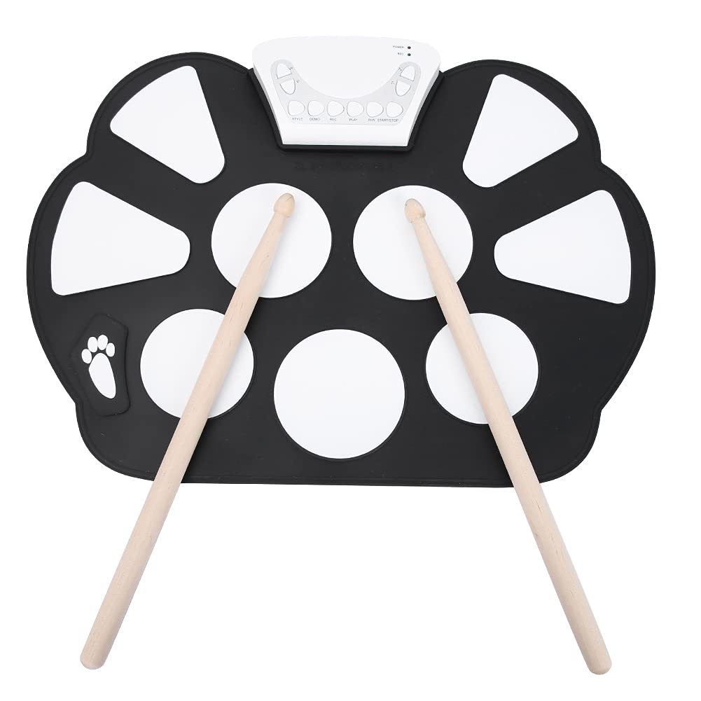 Rollup Practice Drum Set, Drum Practice Pad Kit, Rollup Drum, Portable Drum Kit, Silicone Drum Pad, Usb / Dc5V For Kids Teens(