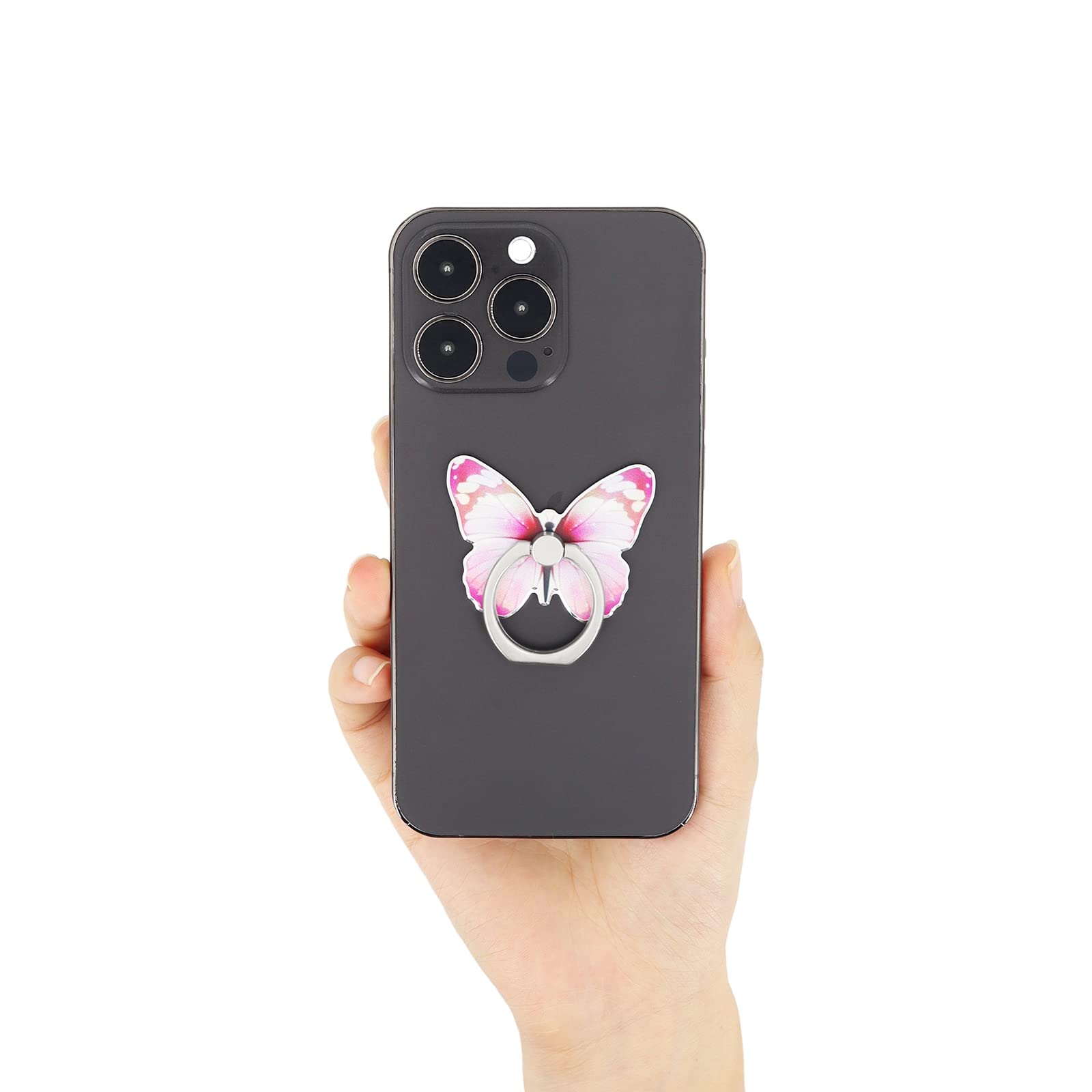 Lamignonne Butterfly Cell Phone Ring Holder Finger Ring Grip Stand 360