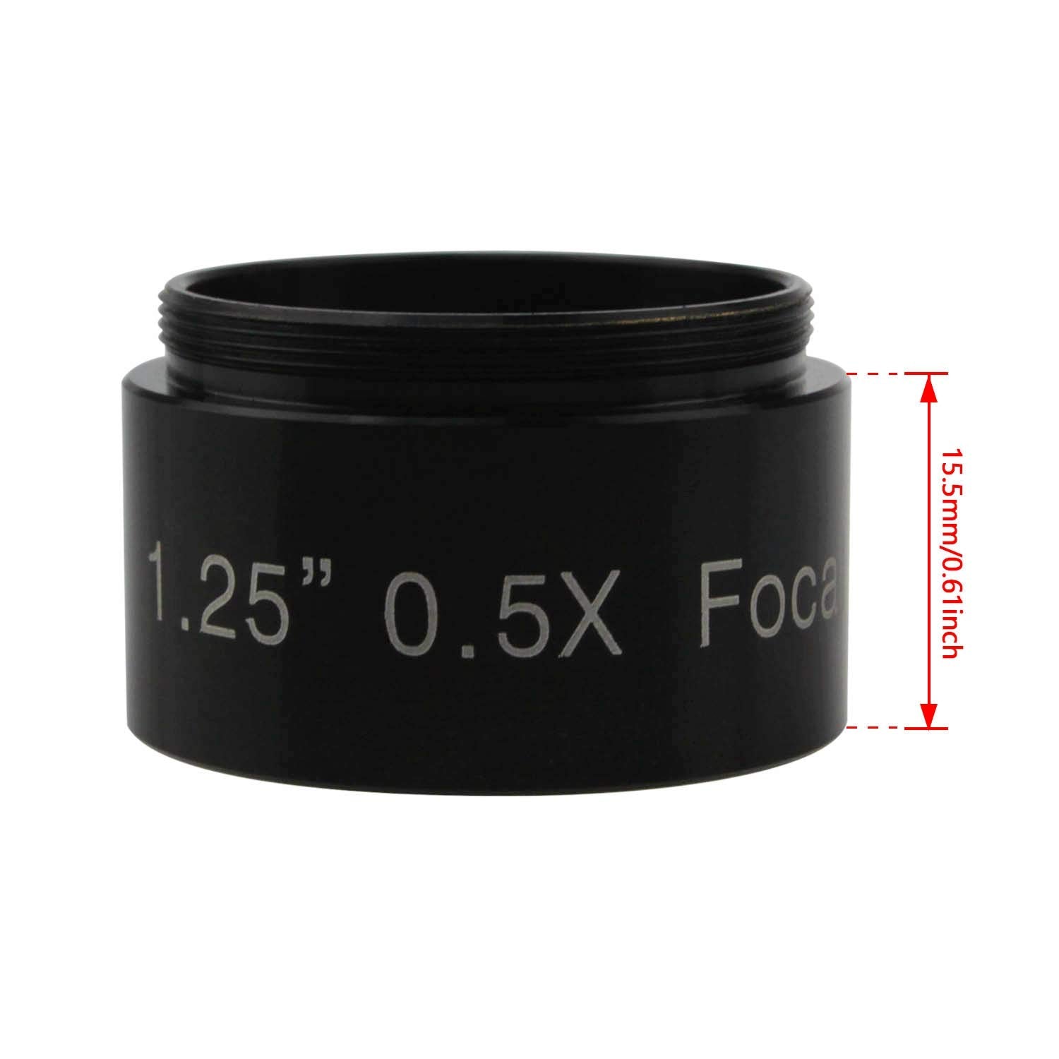 Astromania 0.5X Reducer For Photography And Observing   1.25'' Filter Thread (28.5X0.75Mm) On Both Sides   Reduces The Focal Len