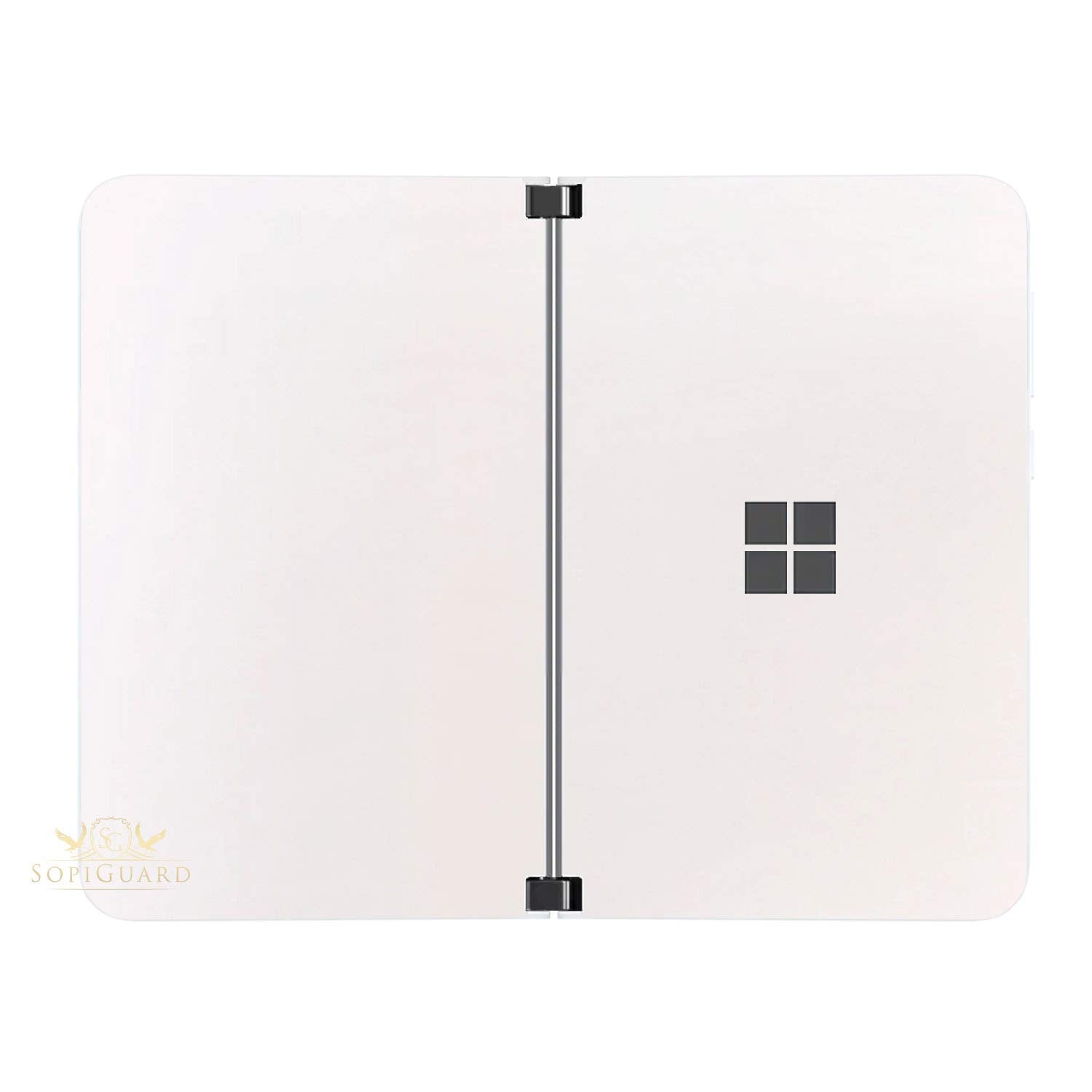 Sopiguard Sticker For Surface Duo Phone Edge To Edge Precision Vinyl Skin Wrap (Satin Pearl White)