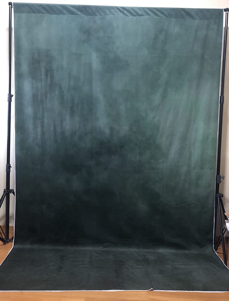 Kate 5  7Ft Dark Green Portrait Backdrop Abstract Muslin Background For Photography Headshot Microfiber Photo Studio Props