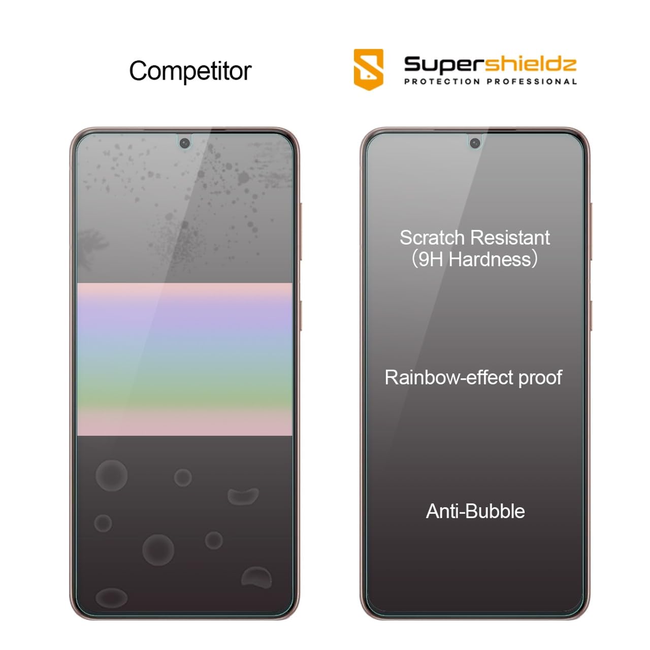 Supershieldz (3 Pack) Designed For Samsung Galaxy (S21 Plus 5G) Tempered Glass Screen Protector, Anti Scratch, Bubble Free