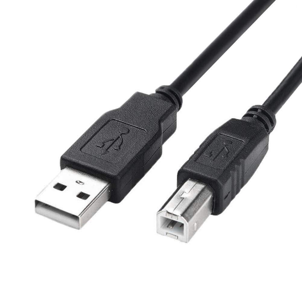 Printer to Computer USB Scanner Cable High Speed A Male to B Male Cord Compatible with HP, Canon, Dell, Epson, Lexmark, Xerox, S