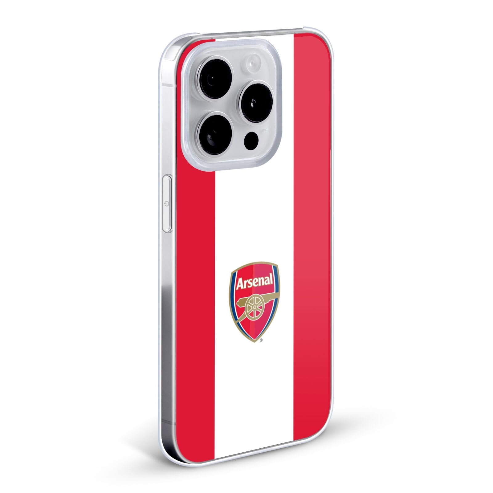 Head Case Designs Officially Licensed Arsenal Fc Stripes 2 Crest 2 Hard Back Case Compatible With Apple Iphone 12 / Iphone 12 Pr