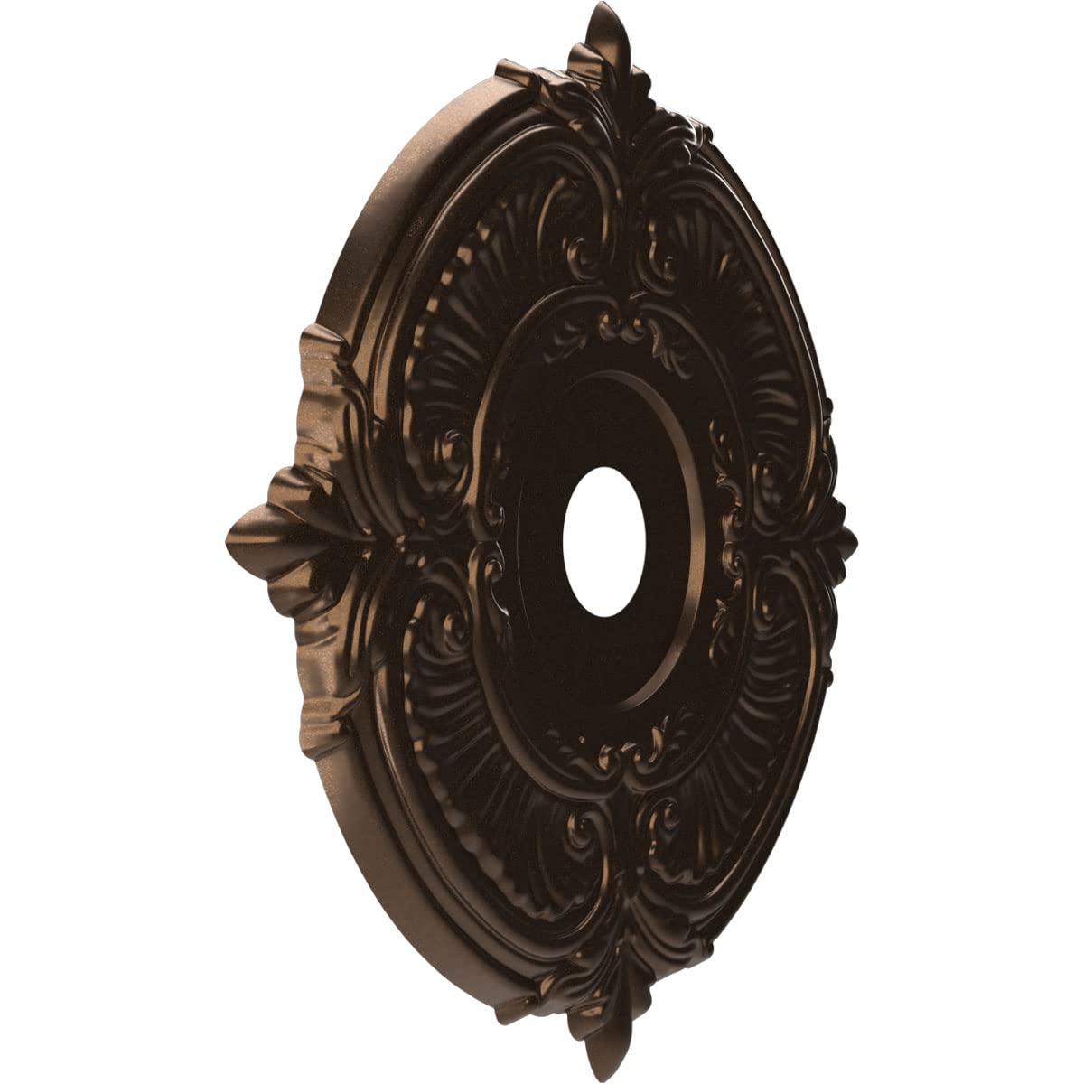 Ekena Millwork Cmp22Atcab Attica Thermoformed Pvc Ceiling Medallion (Fits Canopies Up To 7 3/4''), 22''Od X 3 1/2''Id X 1''P, Me
