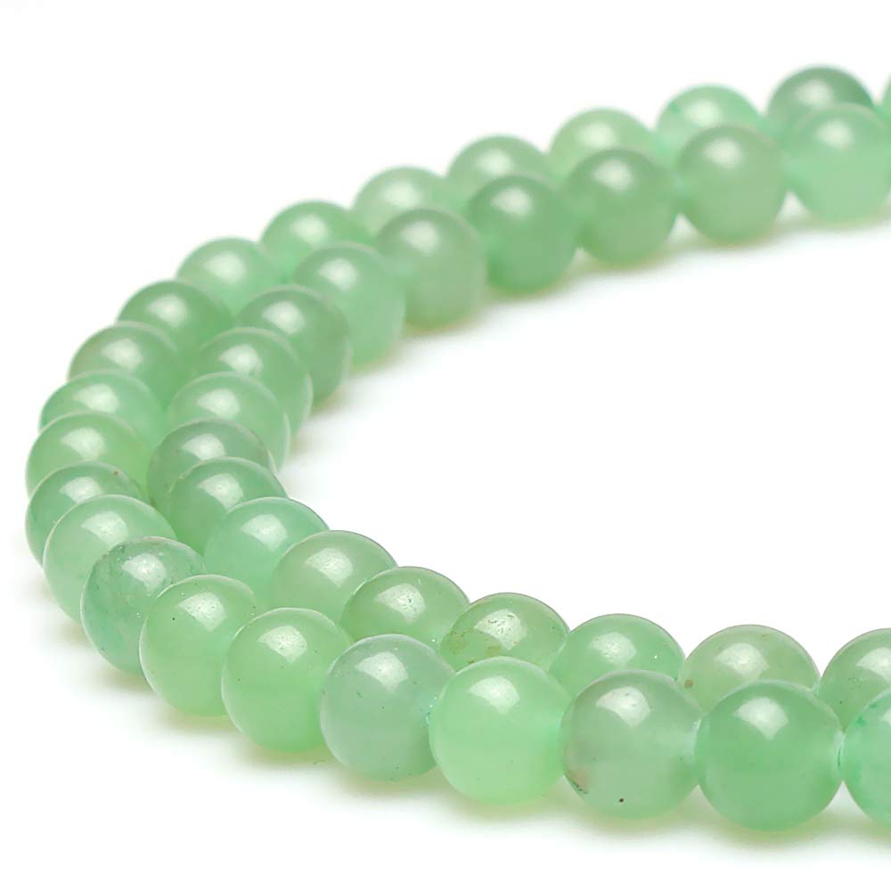 Mjdcb Natural Stone Beads Green Aventurine Round Loose Beads For Jewelry Making Diy Bracelet Necklace (6Mm)