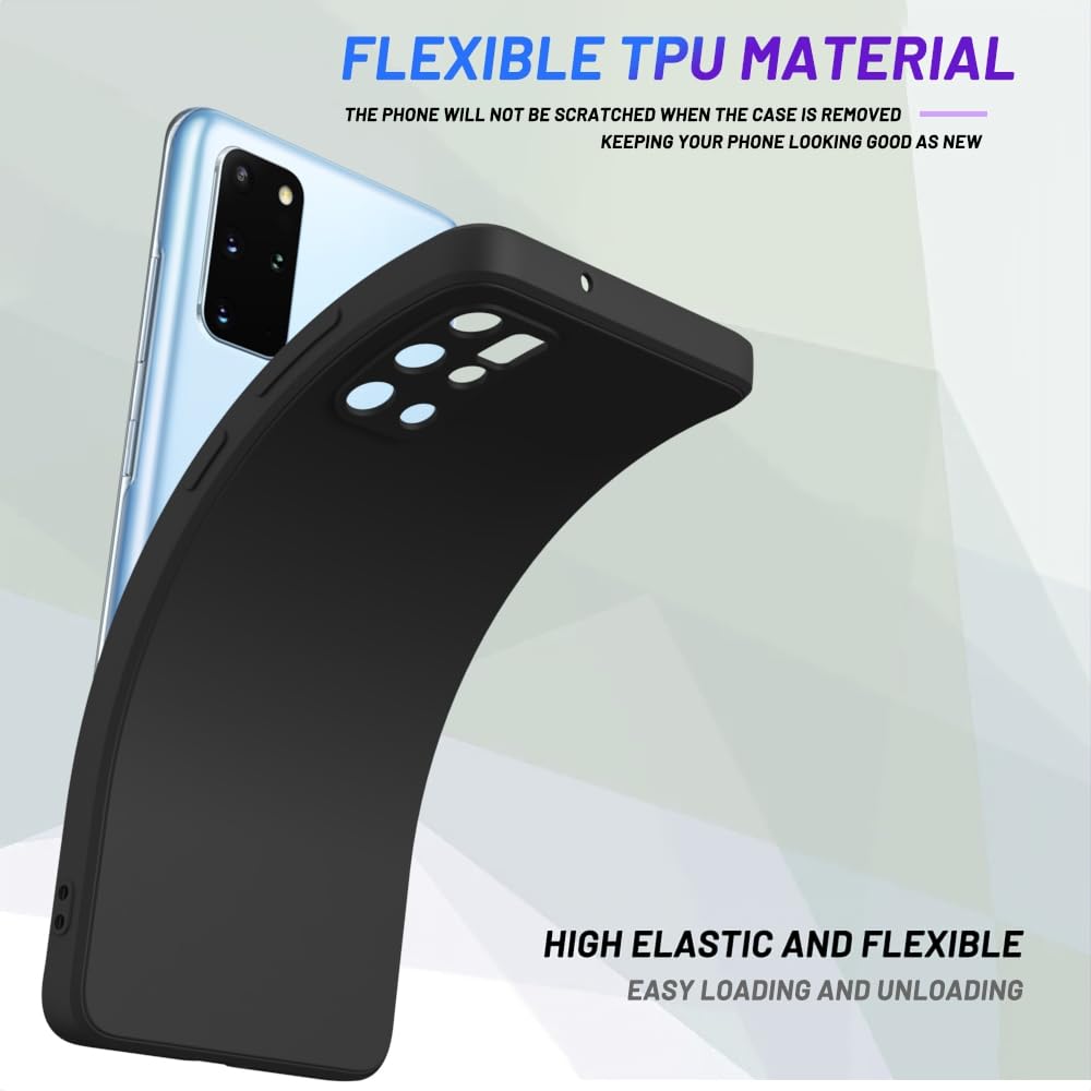 Wogroo For Samsung Galaxy S20 Plus Case Black, Scratch Resistant With Soft Touch, Slim Thin Phone Cover For Samsung Galaxy S20 P