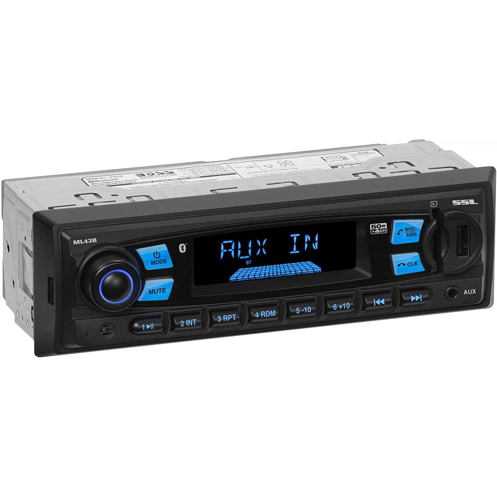 Sound Storm Laboratories Ml43B Multimedia Car Stereo   Single Din, Mp3 Player, No Cd/Dvd, Bluetooth Audio And Hands Free Calling