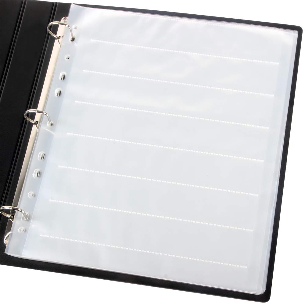 Etone Archival Storage Sheets 135 35Mm Negative Page Preservers Sleeves With Film Album Ring Binder (50X135)