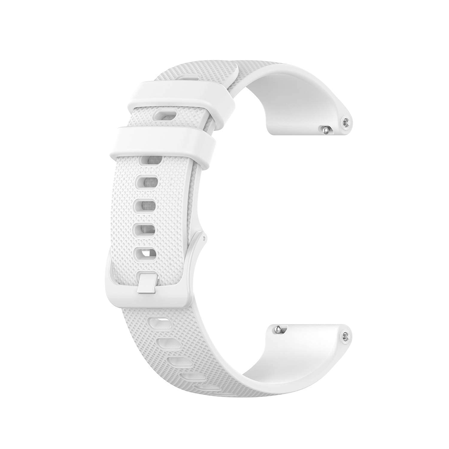 Ecsem Soft Silicone Smart Watch Replacement Straps/Bands Compatible With Blackview Bv-Sw01,Bv-Sw02(White)