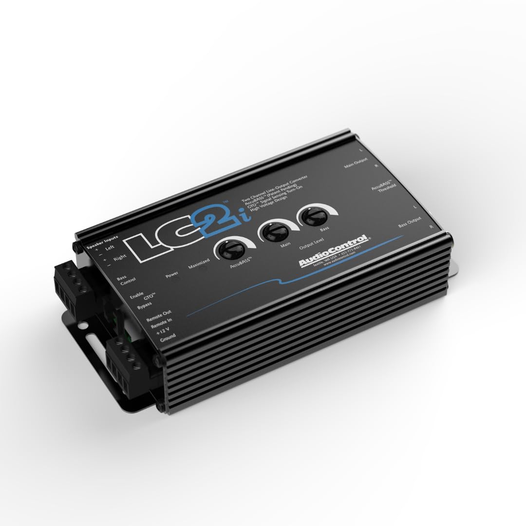 Audiocontrol Lc2I 2 Channel Line Out Converter With Accubass And Subwoofer Control