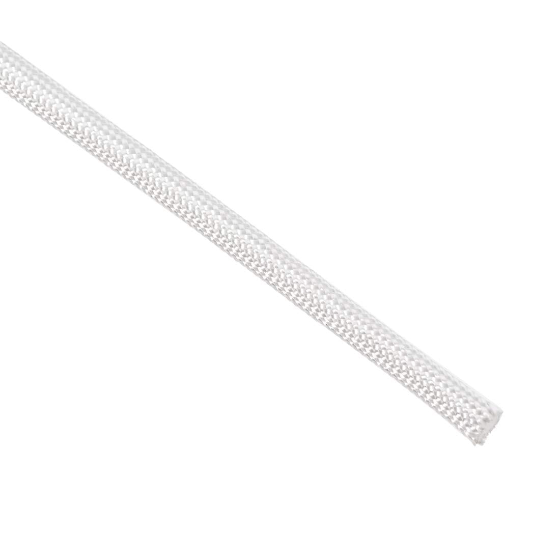 Uxcell Insulation Braid Sleeving, 9.8Ft 3Mm High Temp Fiberglass Sleeve White