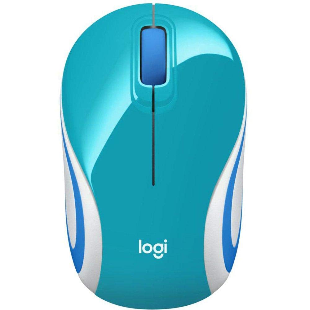 Wireless Mini Mouse M187, Pocket Sized Portable Mouse For Laptops, Teal