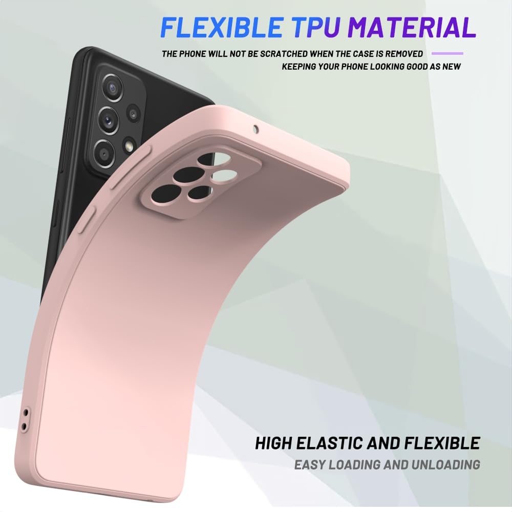 Wogroo For Samsung Galaxy A53 5G Case Pink, Scratch Resistant With Soft Touch, Slim Thin Phone Cover For Samsung Galaxy A53 5G