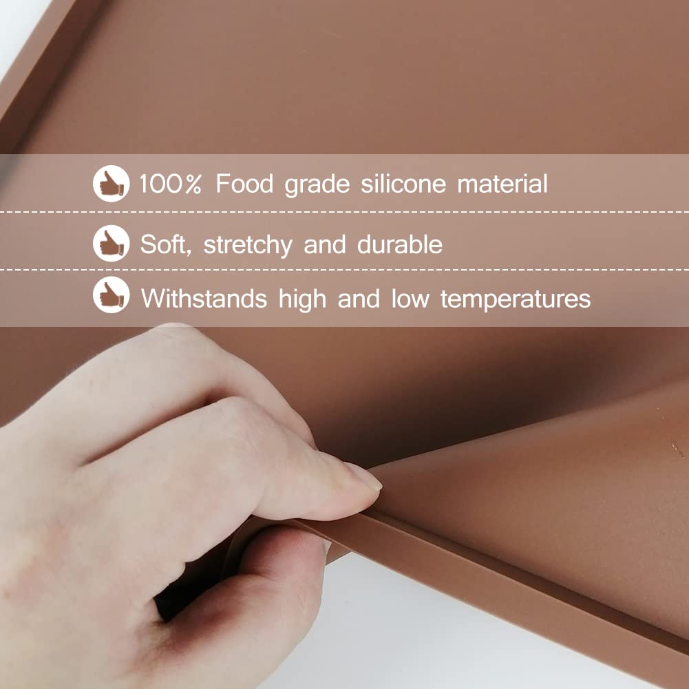 8Pcs Silicone Dehydrator Trays   Nonstick Silicone Drye Mats With Edge , Compatible With Cosori Cp267 Fd, Multi Purpose Reusable