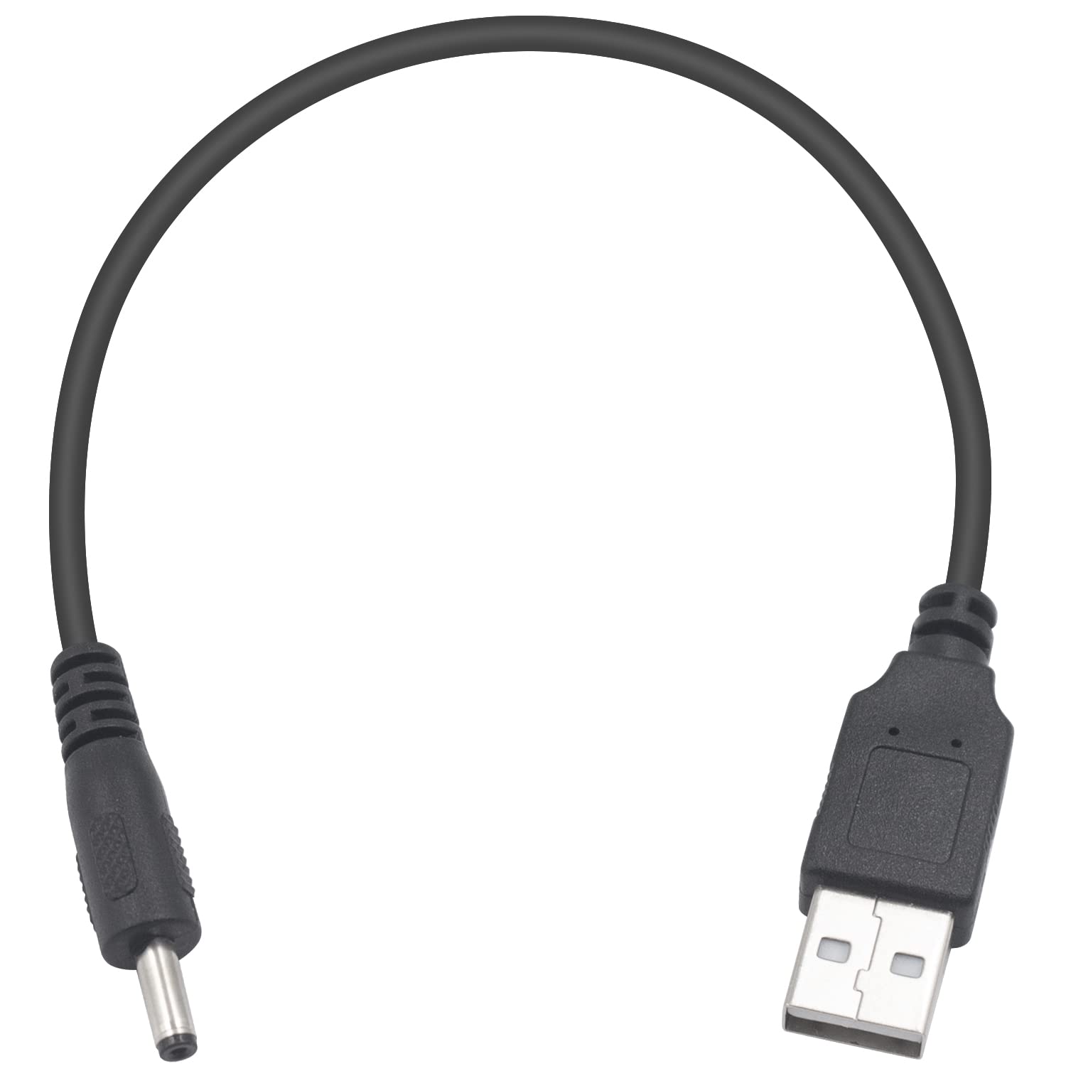 Duttek USB to DC Cable, 3.5x1.35 mm 5V DC Power Charging Cord, Electronics Barrel Jack Plugs USB 2.0 A Male to DC 3.5mm x 1.35mm