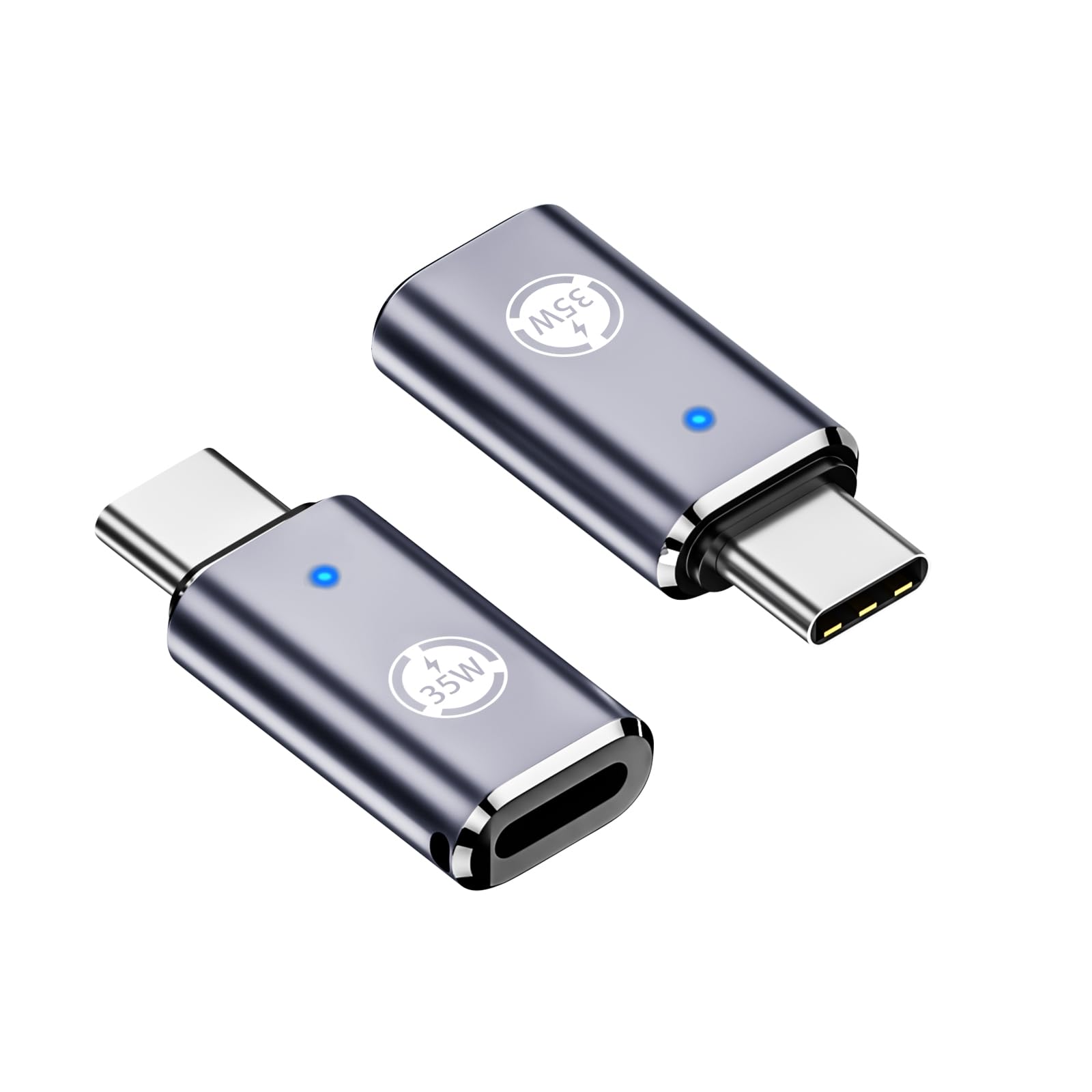 Usb C To Lightning Adapter, 35W Pd Connector, 2 Piece Set, Compatible With Iphone 15 Series And Other C Type Devices, Fast Charg