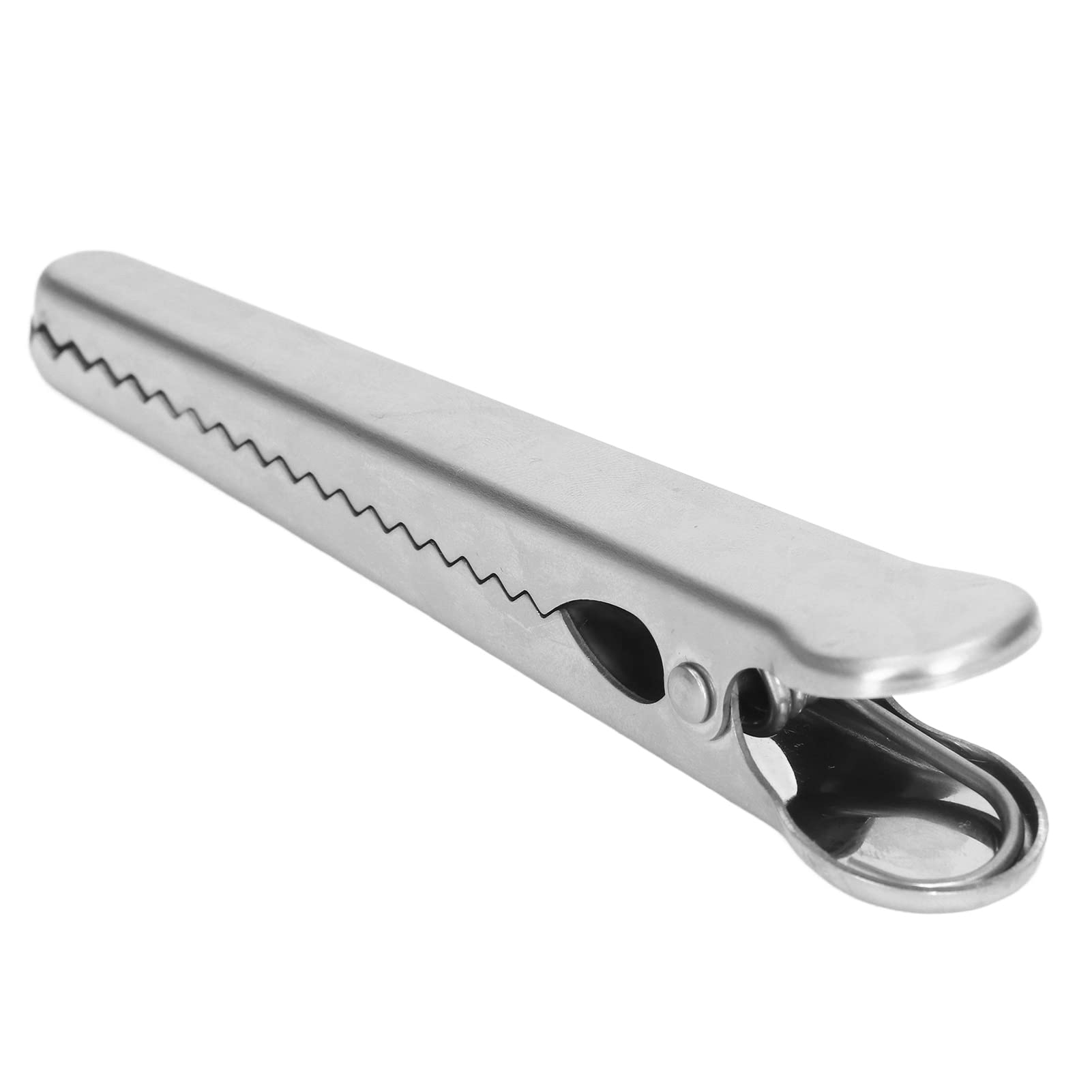 Kitchen Food Storage Clips, Comfortable Handle Stainless Steel Sealing Clip Internal Tooth Design for Coffee Tea for Food Bag Fo