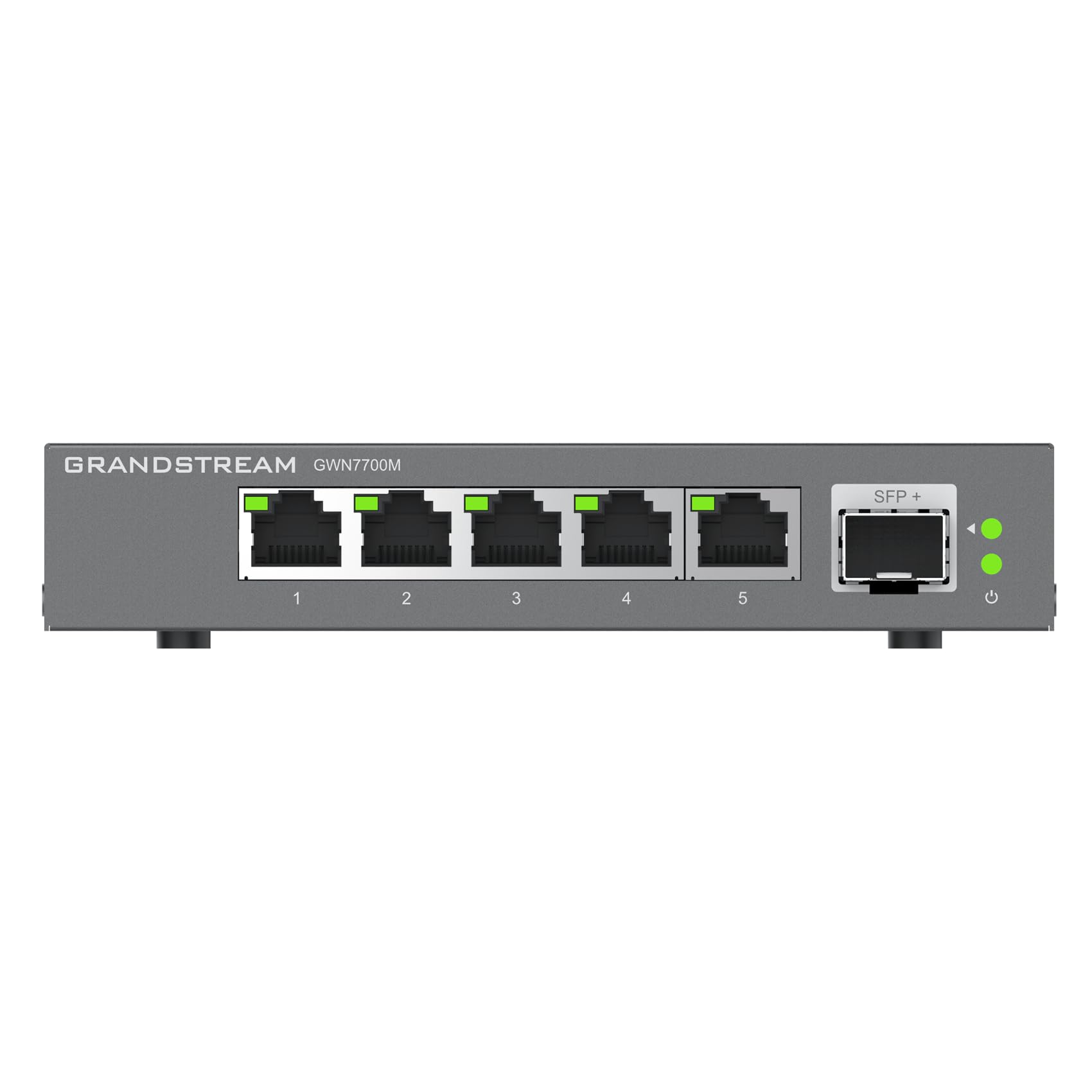 Grandstream GWN7700M | 6-Port Multi-Gigabit Ethernet Unmanaged Network Switch | 2.5G Bandwidth | Plug & Play | Desktop/Wall-Moun