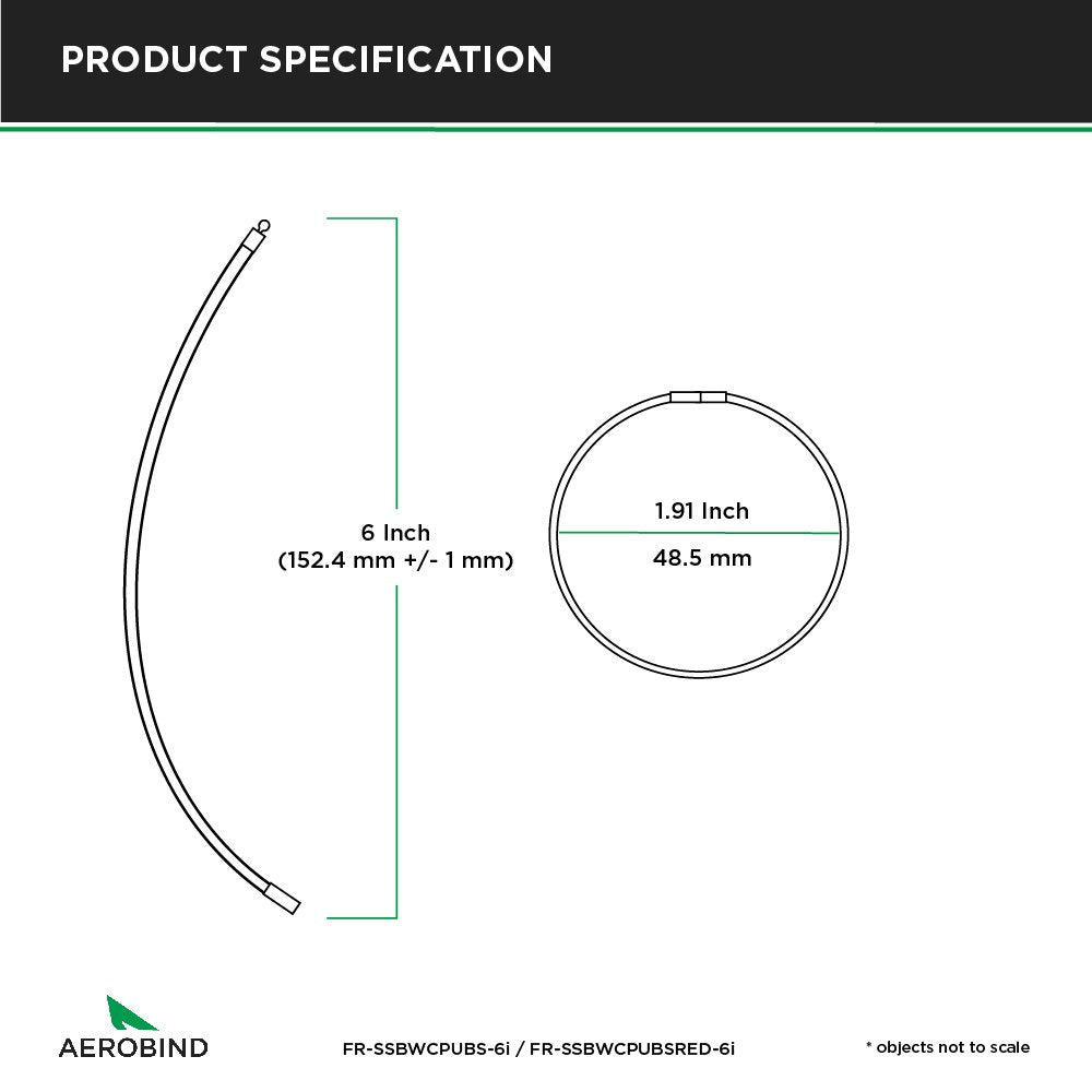 Aeroflex   6'' Steel Checklist Ring (Pack Of 25)   1.91'' Diameter
