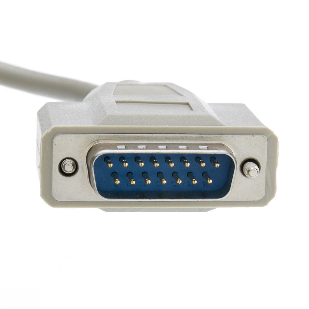 Cablewholesale Db15 Monitor Extension Cable, 28 Awg Single Shielded Cord, Db15 Male To Db15 Female Db15 Extension Cable, M/F Vga