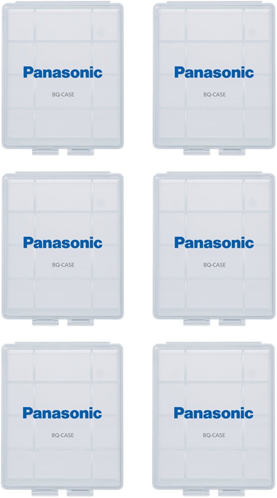 Panasonic Bq Case6Sa Battery Storage Cases With 4Aa Or 5Aaa Battery Capacity, 6 Pack