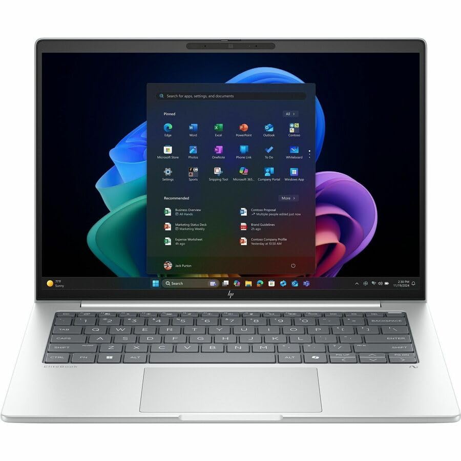 HP EliteBook 8 G1i 16 Touchscreen Notebook - WUXGA - 60 Hz - Intel Core Ultra 7 258V - 32 GB - 1 TB SSD - English Keyboard - Gla