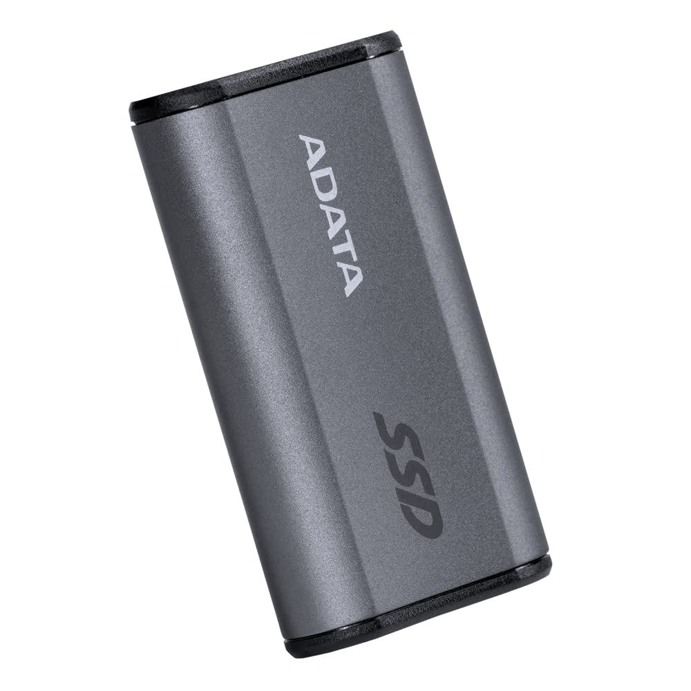 Adata Se880 1Tb - Up To 2000 Mb/S- Superspeed Usb 3.2 Gen 2X2 Usb-C External Portable Ssd Titanium (Aeli-Se880-1Tcgy)