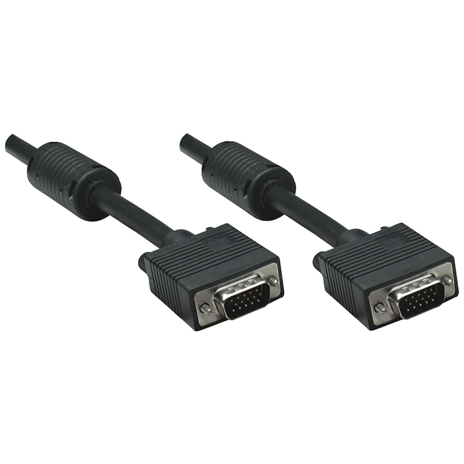 Manhattan Svga Monitor Cable Hd 15 M   Ferrite Core 3 M (10 Ft.) Black 317733