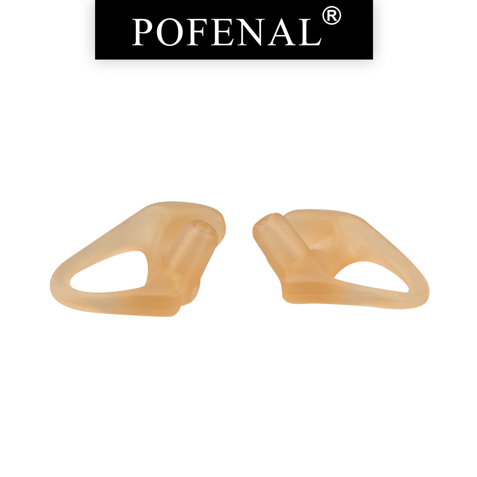 Pofenal Universal Replacement Insert Silicone Soft Earmold For Baofeng Motorola Kenwood Retevis Midland Two Way Radios Headset (