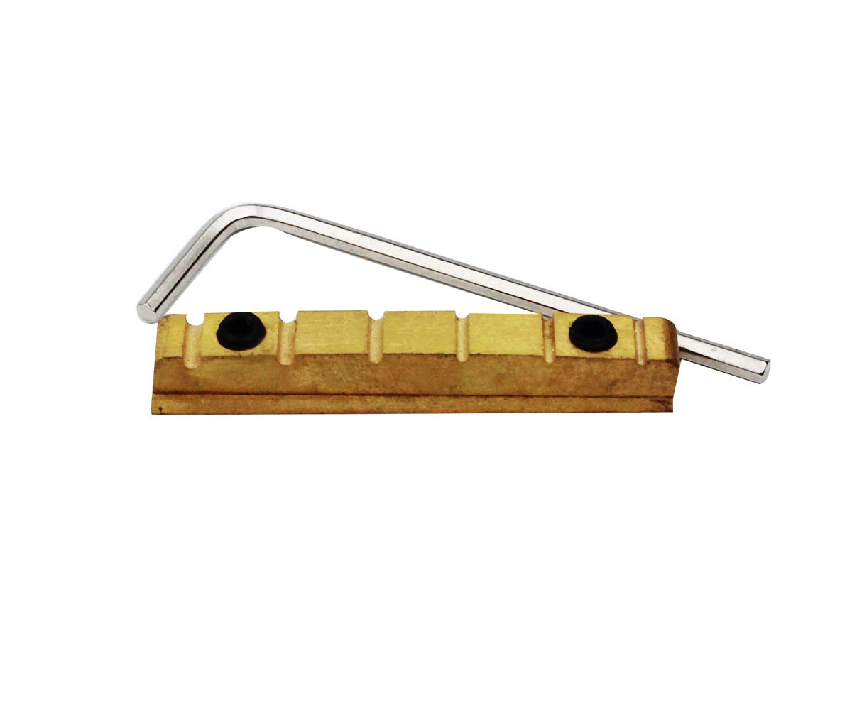 Guyker 43Mm Adjustable Guitar Nut   Bell Brass Nut (43 X 5Mm) Split Regulation Replacement Parts Compatible With Gibson Les Paul