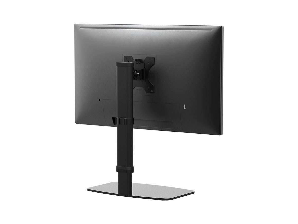 Monoprice Free Standing Single Monitor Desk Mount For Monitors Up To 27 Inches | Easy Height Adjustable   Workstream Collection