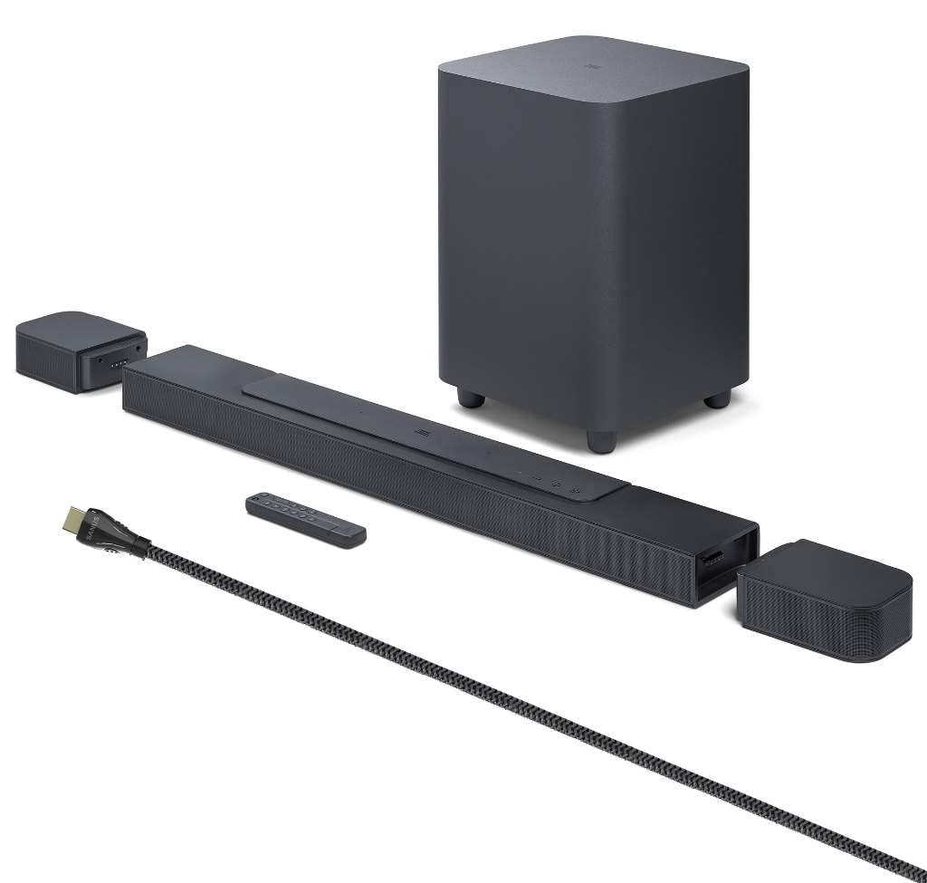 Jbl Bar 700 Pro 5.1 Soundbar Bundle With 10 In. Wireless Subwoofer Detachable Rear Speakers And 2M 8K Ultra High Speed Hdmi Cabl