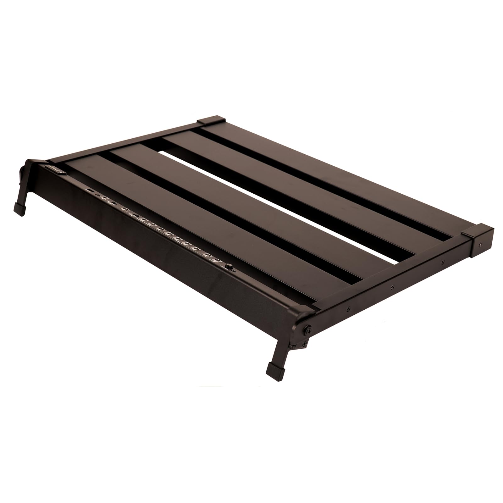 Gokko 20.5'' X 13.8'' Pedal Board With Integrated Power Supply, Aluminum Folding Powered Guitar Pedalboard With Carry Bag (Gk 58